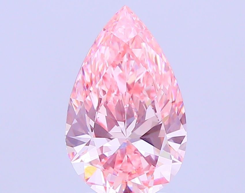 Loose Diamond - PEAR 2.95ct Fancy Vivid Pink VS1: Loose Diamond - PEAR 2.95ct Fancy Vivid Pink VS1 Source: This is a real non-mined Diamond that has been grown in a lab Shape: PEAR Carats: 2.95 Color: Fancy Vivid Pink Certification: IGI Video: