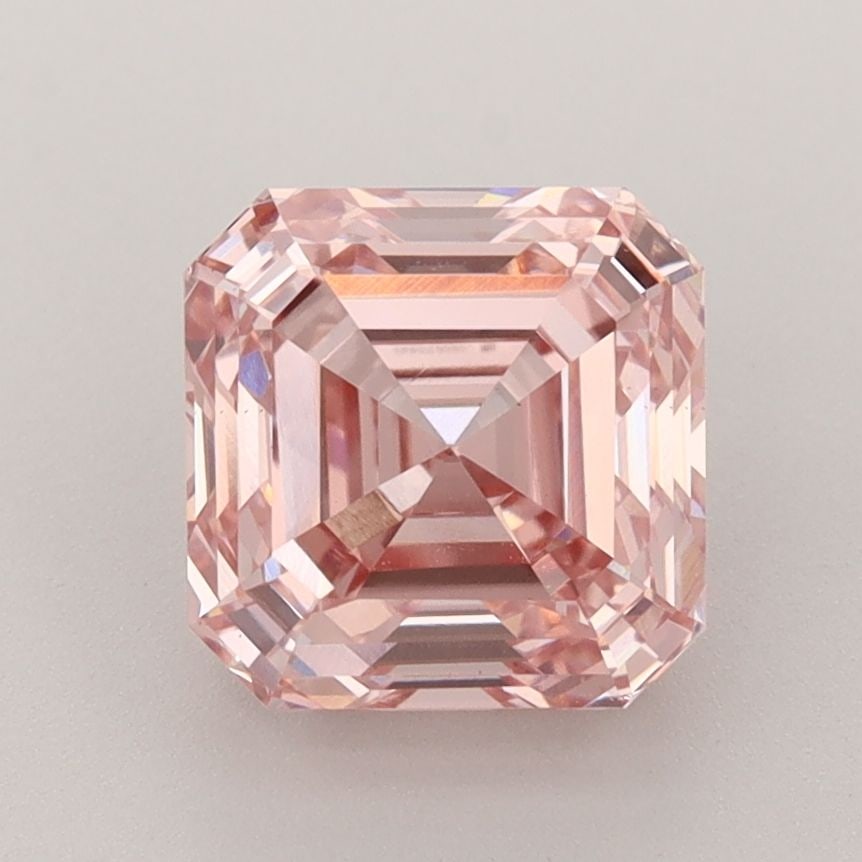 Loose Diamond - SQUARE EMERALD 2.69ct Fancy Intense Pink VS1: Loose Diamond - SQUARE EMERALD 2.69ct Fancy Intense Pink VS1 Source: This is a real non-mined Diamond that has been grown in a lab Shape: SQUARE EMERALD Carats: 2.69 Color: Fancy Intense Pink Certific