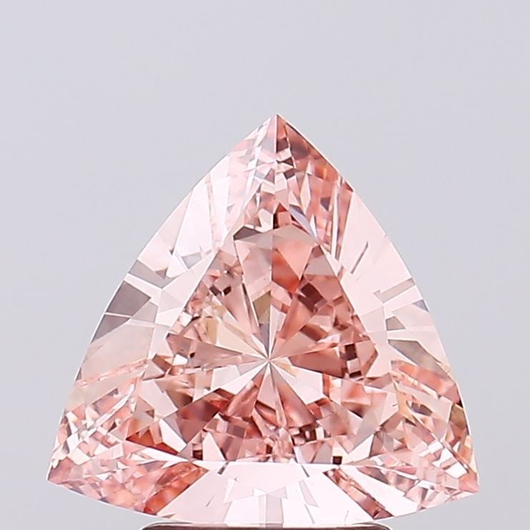 Loose Diamond - TRIANGULAR 2.08ct Fancy Intense Pink VVS2: Loose Diamond - TRIANGULAR 2.08ct Fancy Intense Pink VVS2 Source: This is a real non-mined Diamond that has been grown in a lab Shape: TRIANGULAR Carats: 2.08 Color: Fancy Intense Pink Certification: 