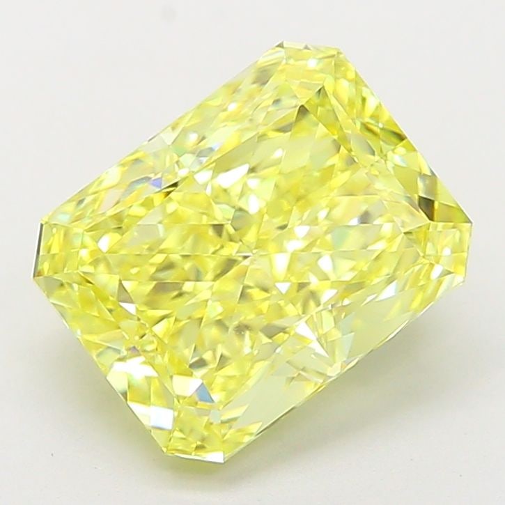 Loose Diamond - RADIANT 4.31ct Fancy Intense Yellow VVS2: Loose Diamond - RADIANT 4.31ct Fancy Intense Yellow VVS2 Source: This is a real non-mined Diamond that has been grown in a lab Shape: RADIANT Carats: 4.31 Color: Fancy Intense Yellow Certification: IG