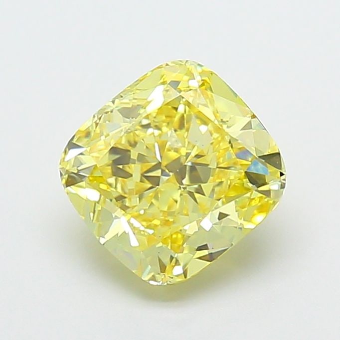 Loose Diamond - CUSHION MODIFIED 3.0ct Fancy Intense Yellow VS2: Loose Diamond - CUSHION MODIFIED 3.0ct Fancy Intense Yellow VS2 Source: This is a real non-mined Diamond that has been grown in a lab Shape: CUSHION MODIFIED Carats: 3.0 Color: Fancy Intense Yellow Ce