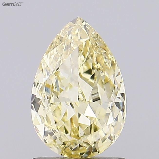 Loose Diamond - PEAR 1.52ct Fancy Yellow VS1: Loose Diamond - PEAR 1.52ct Fancy Yellow VS1 Source: This is a real non-mined Diamond that has been grown in a lab Shape: PEAR Carats: 1.52 Color: Fancy Yellow Certification: IGI Video: