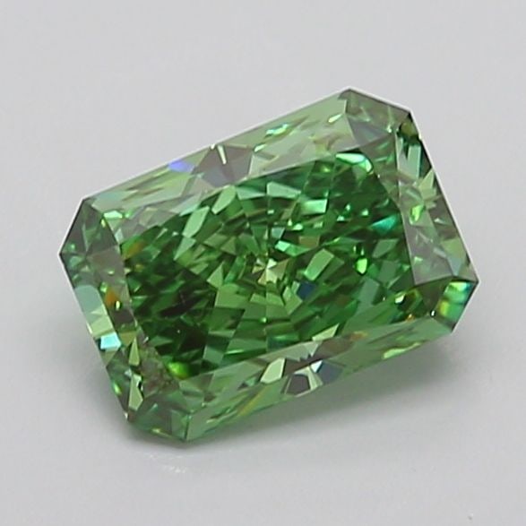Loose Diamond - RADIANT 1.7ct Fancy Vivid Green VS1: Loose Diamond - RADIANT 1.7ct Fancy Vivid Green VS1 Source: This is a real non-mined Diamond that has been grown in a lab Shape: RADIANT Carats: 1.7 Color: Fancy Vivid Green Certification: IGI PLEASE 