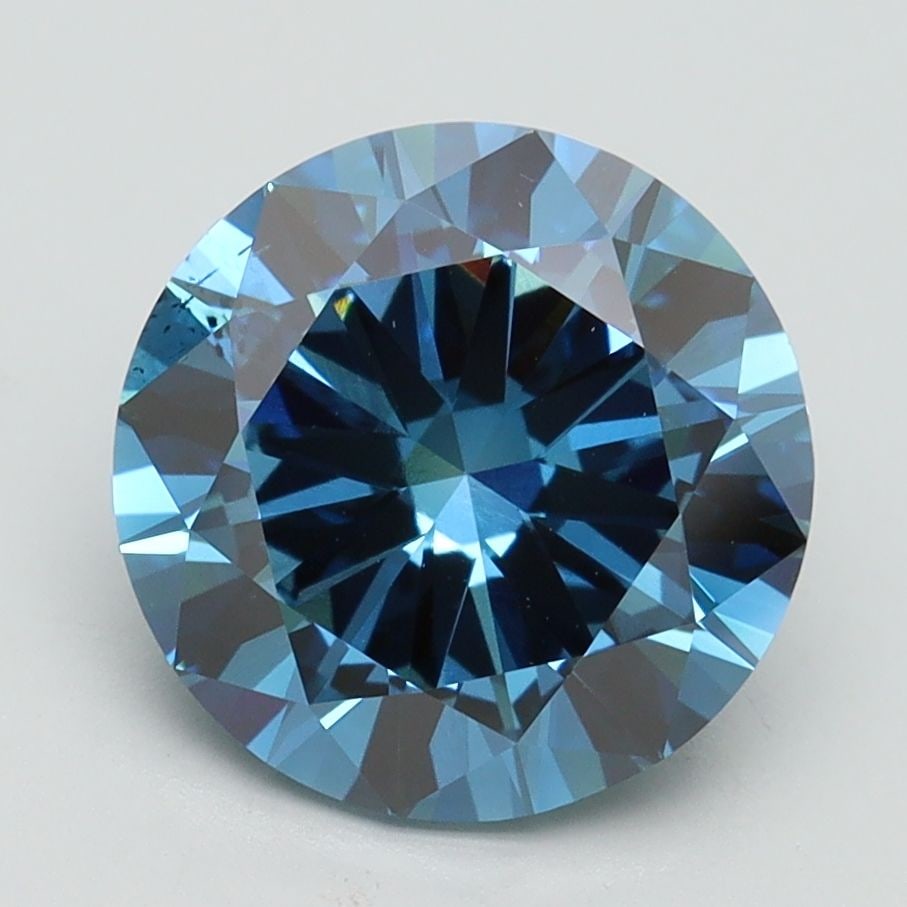 Loose Diamond - ROUND 3.0ct Fancy Vivid Blue SI1 (1 of 1)