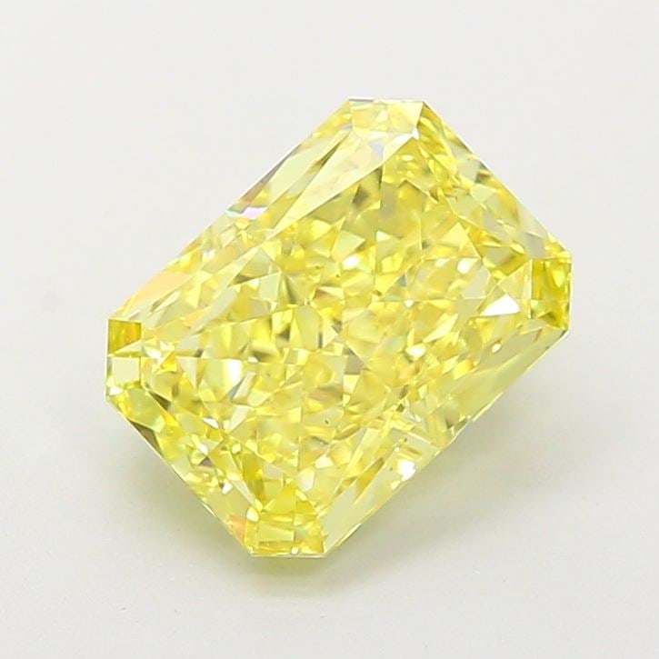 Loose Diamond - RADIANT 3.06ct Fancy Intense Yellow VS1: Loose Diamond - RADIANT 3.06ct Fancy Intense Yellow VS1 Source: This is a real non-mined Diamond that has been grown in a lab Shape: RADIANT Carats: 3.06 Color: Fancy Intense Yellow Certification: IGI