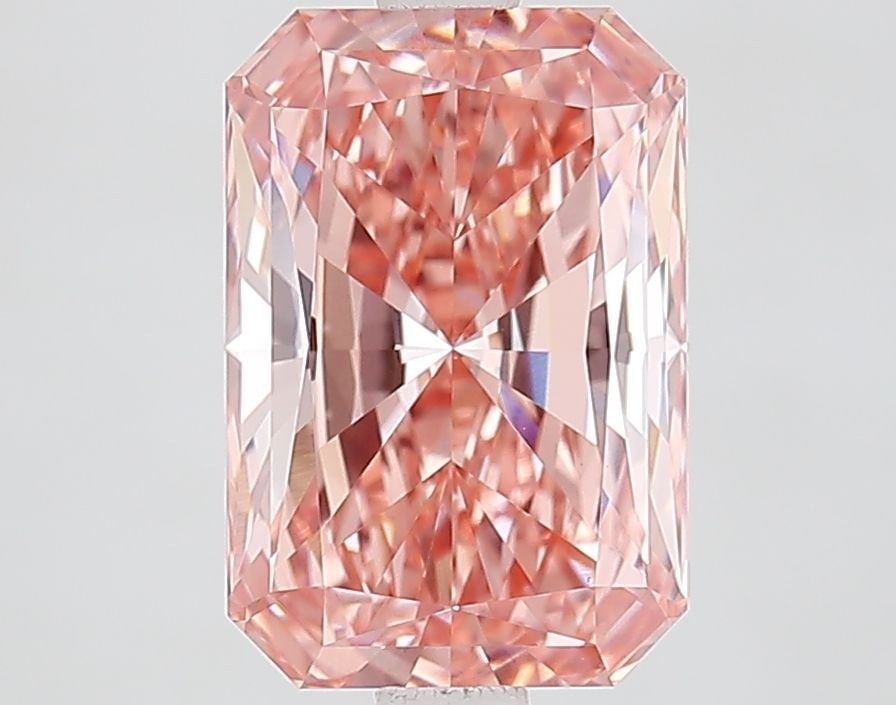 Loose Diamond - RADIANT 2.91ct Fancy Vivid Pink VVS2: Loose Diamond - RADIANT 2.91ct Fancy Vivid Pink VVS2 Source: This is a real non-mined Diamond that has been grown in a lab Shape: RADIANT Carats: 2.91 Color: Fancy Vivid Pink Certification: IGI Video: