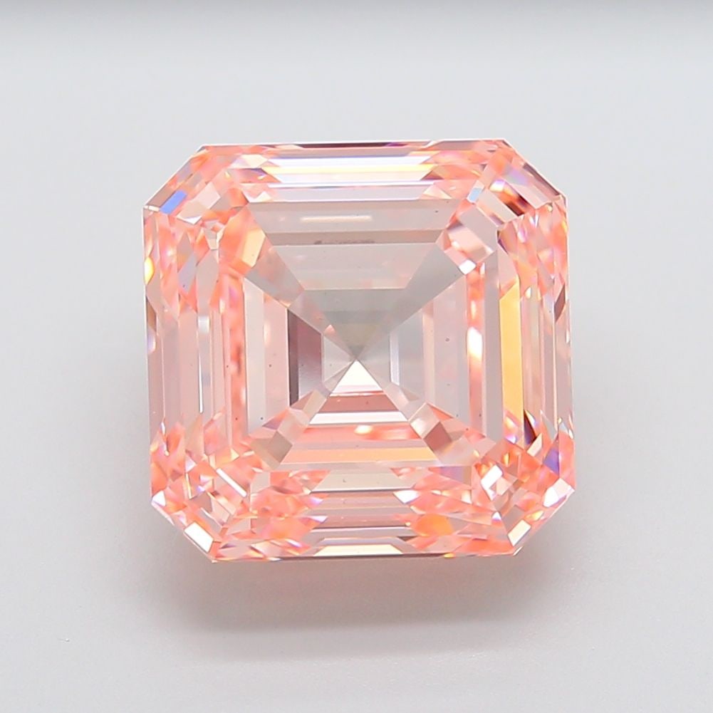 Loose Diamond - ASSCHER 15.01ct Fancy Intense Pink VS1: Loose Diamond - ASSCHER 15.01ct Fancy Intense Pink VS1 Source: This is a real non-mined Diamond that has been grown in a lab Shape: ASSCHER Carats: 15.01 Color: Fancy Intense Pink Certification: IGI V