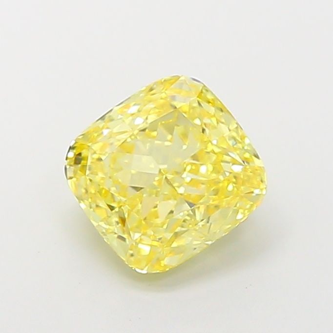 Loose Diamond - CUSHION MODIFIED 2.56ct Fancy Vivid Yellow VS1: Loose Diamond - CUSHION MODIFIED 2.56ct Fancy Vivid Yellow VS1 Source: This is a real non-mined Diamond that has been grown in a lab Shape: CUSHION MODIFIED Carats: 2.56 Color: Fancy Vivid Yellow Cert