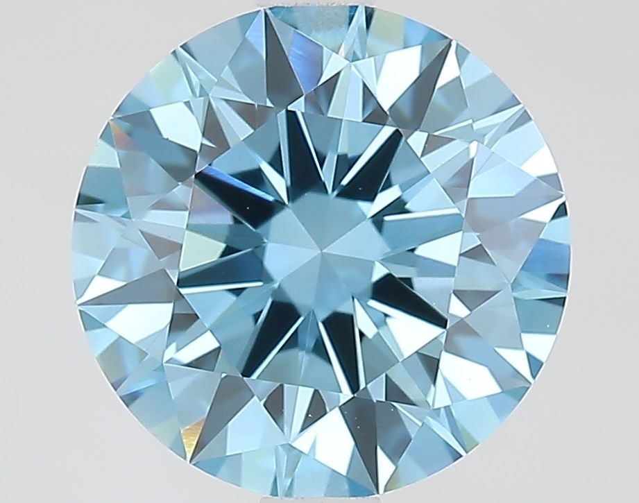 Ideal Loose Diamond - ROUND 2.28ct Fancy Vivid Blue VVS2: Ideal Loose Diamond - ROUND 2.28ct Fancy Vivid Blue VVS2 Source: This is a real non-mined Diamond that has been grown in a lab Shape: ROUND Carats: 2.28 Color: Fancy Vivid Blue Certification: IGI Vide