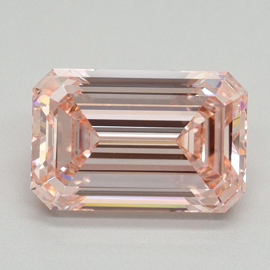 Loose Diamond - EMERALD 2.2ct Fancy Intense Pink VVS2: Loose Diamond - EMERALD 2.2ct Fancy Intense Pink VVS2 Source: This is a real non-mined Diamond that has been grown in a lab Shape: EMERALD Carats: 2.2 Color: Fancy Intense Pink Certification: IGI Vide
