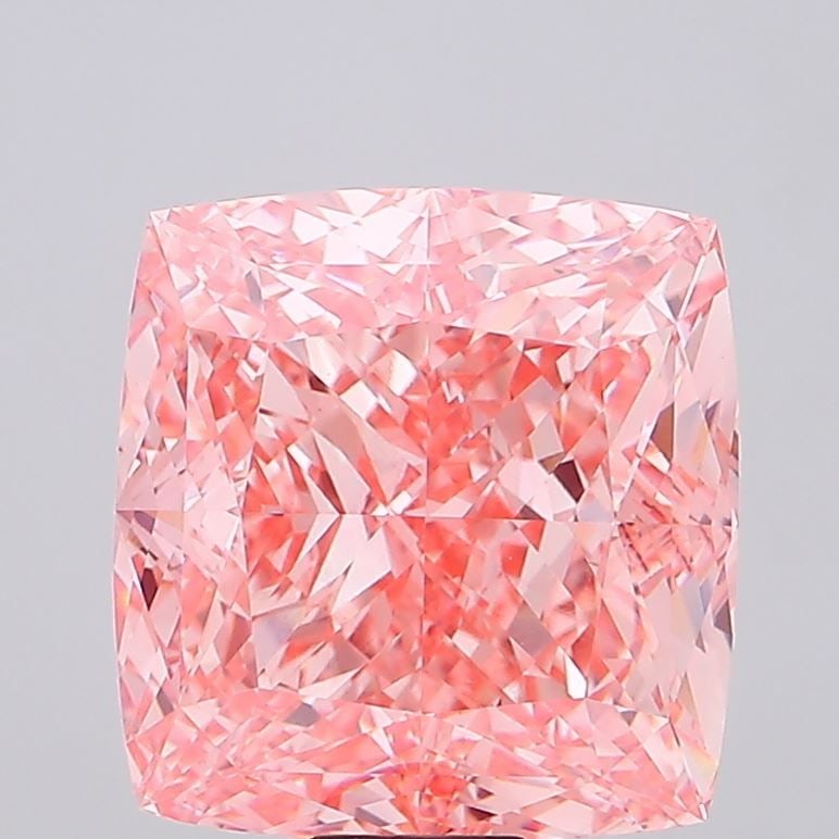 Loose Diamond - CUSHION MODIFIED 30.09ct Fancy Vivid Pink VS1: Loose Diamond - CUSHION MODIFIED 30.09ct Fancy Vivid Pink VS1 Source: This is a real non-mined Diamond that has been grown in a lab Shape: CUSHION MODIFIED Carats: 30.09 Color: Fancy Vivid Pink Certif