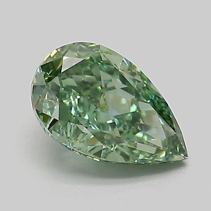 Loose Diamond - PEAR 1.08ct Fancy Vivid Green VVS2: Loose Diamond - PEAR 1.08ct Fancy Vivid Green VVS2 Source: This is a real non-mined Diamond that has been grown in a lab Shape: PEAR Carats: 1.08 Color: Fancy Vivid Green Certification: IGI Video: