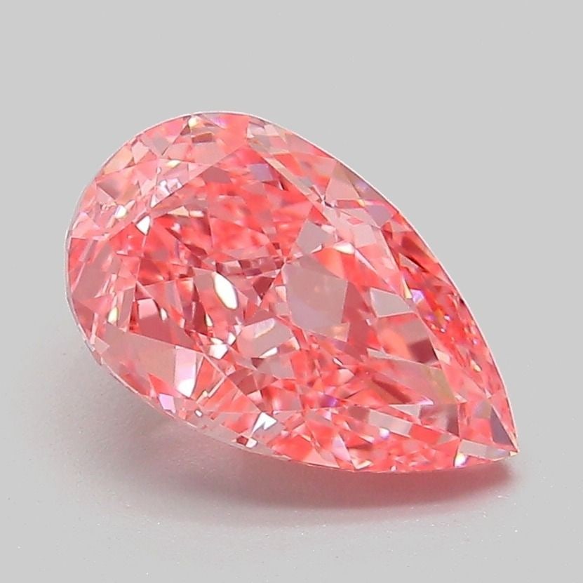 Loose Diamond - PEAR 2.11ct Fancy Vivid Pink VVS2: Loose Diamond - PEAR 2.11ct Fancy Vivid Pink VVS2 Source: This is a real non-mined Diamond that has been grown in a lab Shape: PEAR Carats: 2.11 Color: Fancy Vivid Pink Certification: IGI PLEASE NOTE: