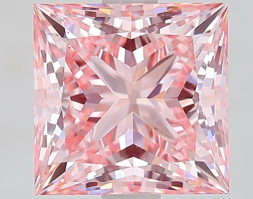 Loose Diamond - PRINCESS 2.75ct Fancy Intense Pink VS1: Loose Diamond - PRINCESS 2.75ct Fancy Intense Pink VS1 Source: This is a real non-mined Diamond that has been grown in a lab Shape: PRINCESS Carats: 2.75 Color: Fancy Intense Pink Certification: IGI V