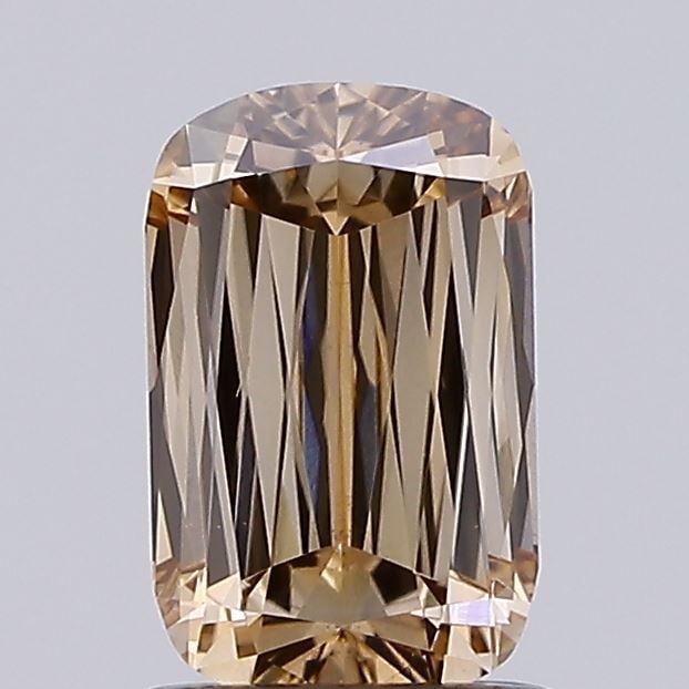Loose Diamond - CUSHION MODIFIED 1.01ct Fancy Brown VS1: Loose Diamond - CUSHION MODIFIED 1.01ct Fancy Brown VS1 Source: This is a real non-mined Diamond that has been grown in a lab Shape: CUSHION MODIFIED Carats: 1.01 Color: Fancy Brown Certification: IGI