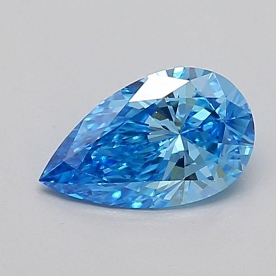 Loose Diamond - PEAR 0.52ct Fancy Vivid Blue VS1: Loose Diamond - PEAR 0.52ct Fancy Vivid Blue VS1 Source: This is a real non-mined Diamond that has been grown in a lab Shape: PEAR Carats: 0.52 Color: Fancy Vivid Blue Certification: IGI Video: