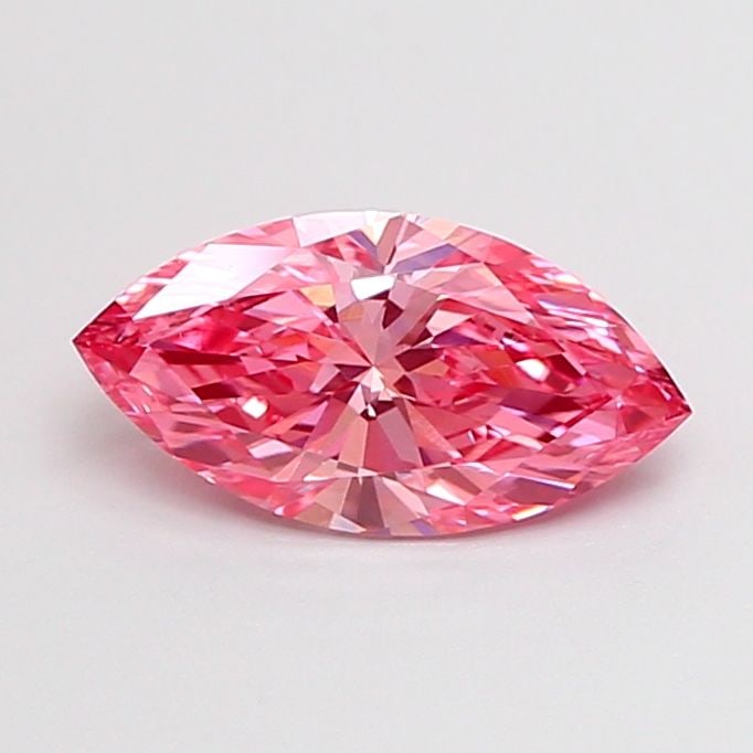 Loose Diamond - MARQUISE 0.85ct Fancy Vivid Pink VS1: Loose Diamond - MARQUISE 0.85ct Fancy Vivid Pink VS1 Source: This is a real non-mined Diamond that has been grown in a lab Shape: MARQUISE Carats: 0.85 Color: Fancy Vivid Pink Certification: IGI Video