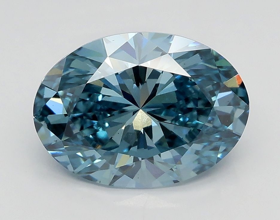 Loose Diamond - OVAL 1.99ct Fancy Vivid Blue VS2: Loose Diamond - OVAL 1.99ct Fancy Vivid Blue VS2 Source: This is a real non-mined Diamond that has been grown in a lab Shape: OVAL Carats: 1.99 Color: Fancy Vivid Blue Certification: IGI Video: