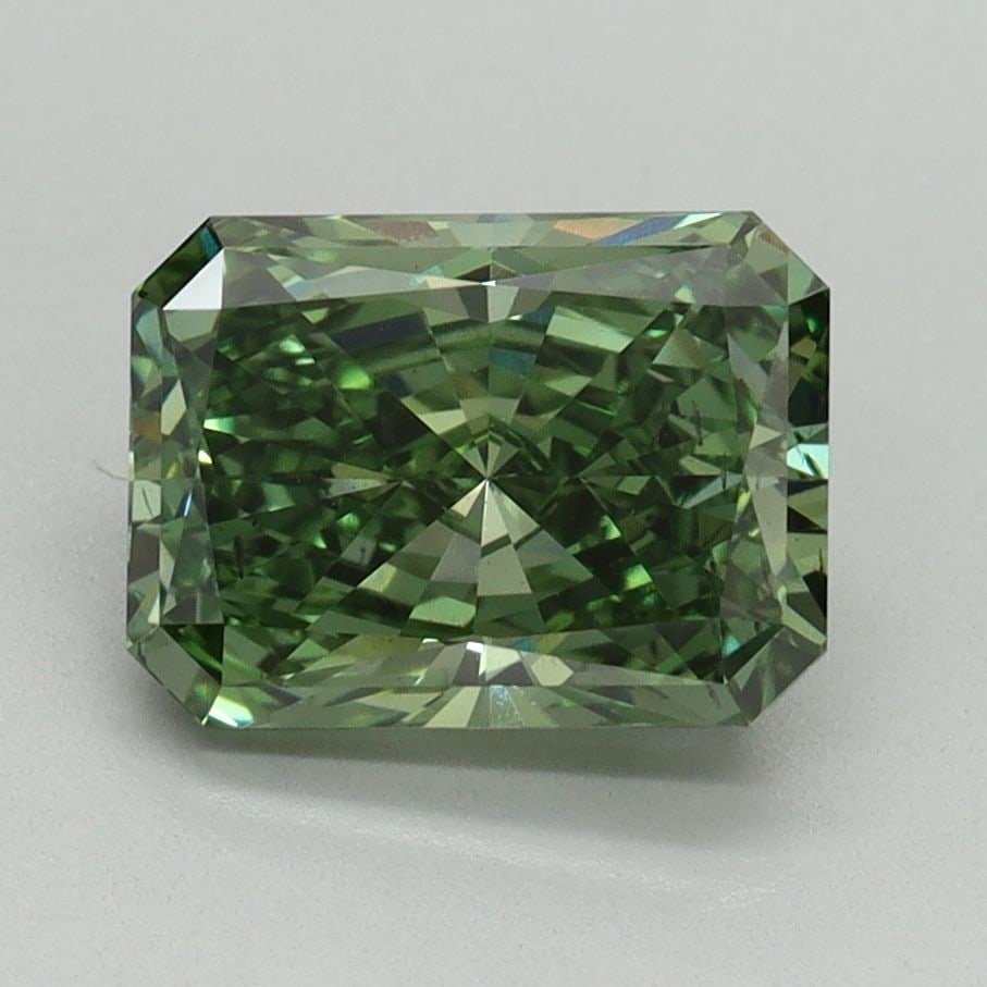 Loose Diamond - RADIANT 2.04ct Fancy Vivid Green SI1: Loose Diamond - RADIANT 2.04ct Fancy Vivid Green SI1 Source: This is a real non-mined Diamond that has been grown in a lab Shape: RADIANT Carats: 2.04 Color: Fancy Vivid Green Certification: IGI Video