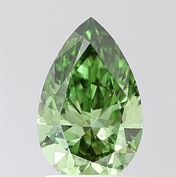 Loose Diamond - PEAR 1.55ct Fancy Vivid Green SI1: Loose Diamond - PEAR 1.55ct Fancy Vivid Green SI1 Source: This is a real non-mined Diamond that has been grown in a lab Shape: PEAR Carats: 1.55 Color: Fancy Vivid Green Certification: IGI Video: