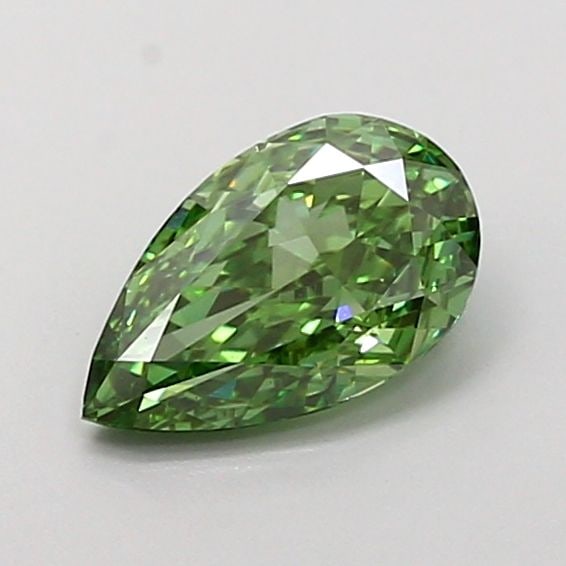 Loose Diamond - PEAR 1.06ct Fancy Vivid Green VVS2: Loose Diamond - PEAR 1.06ct Fancy Vivid Green VVS2 Source: This is a real non-mined Diamond that has been grown in a lab Shape: PEAR Carats: 1.06 Color: Fancy Vivid Green Certification: IGI Video: