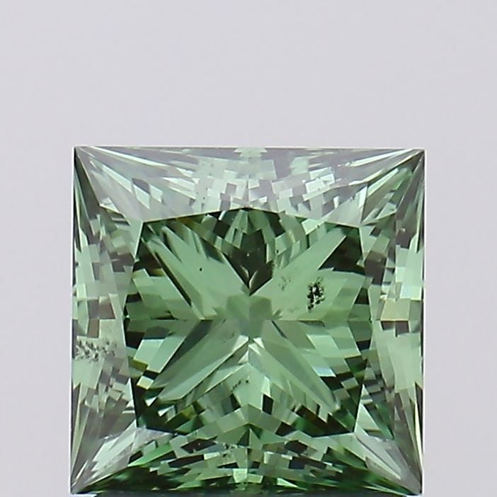 Loose Diamond - PRINCESS 1.51ct Fancy Vivid Green SI1: Loose Diamond - PRINCESS 1.51ct Fancy Vivid Green SI1 Source: This is a real non-mined Diamond that has been grown in a lab Shape: PRINCESS Carats: 1.51 Color: Fancy Vivid Green Certification: IGI Vid
