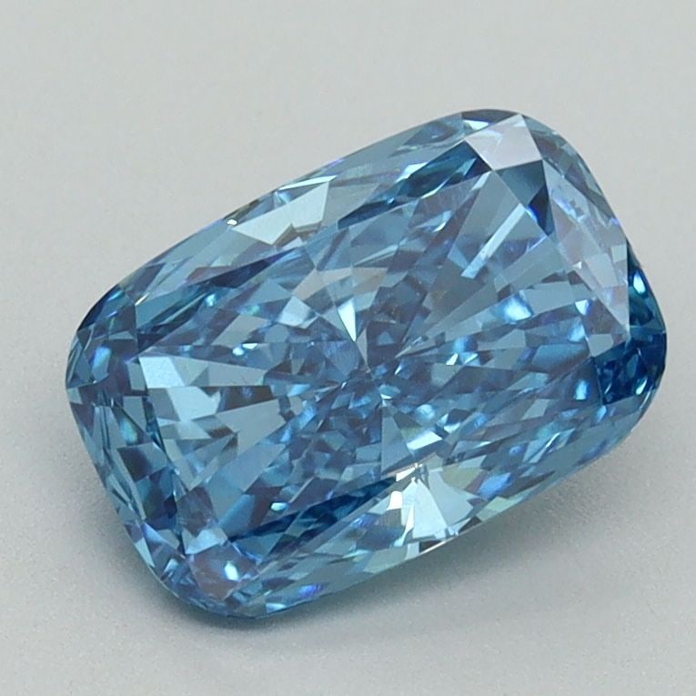 Loose Diamond - CUSHION BRILLIANT 1.54ct Fancy Vivid Blue VS1: Loose Diamond - CUSHION BRILLIANT 1.54ct Fancy Vivid Blue VS1 Source: This is a real non-mined Diamond that has been grown in a lab Shape: CUSHION BRILLIANT Carats: 1.54 Color: Fancy Vivid Blue Certif