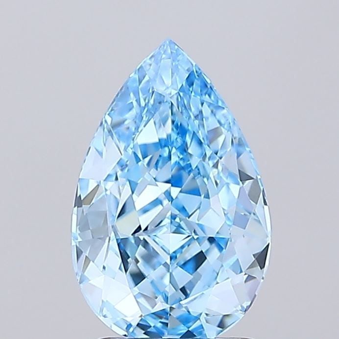 Loose Diamond - PEAR 1.91ct Fancy Vivid Blue VVS2: Loose Diamond - PEAR 1.91ct Fancy Vivid Blue VVS2 Source: This is a real non-mined Diamond that has been grown in a lab Shape: PEAR Carats: 1.91 Color: Fancy Vivid Blue Certification: IGI Video: