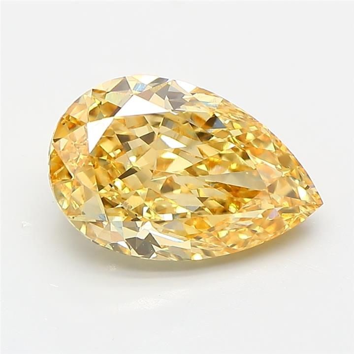 Loose Diamond - PEAR 2.54ct Fancy Vivid Yellow VS1: Loose Diamond - PEAR 2.54ct Fancy Vivid Yellow VS1 Source: This is a real non-mined Diamond that has been grown in a lab Shape: PEAR Carats: 2.54 Color: Fancy Vivid Yellow Certification: IGI Video: