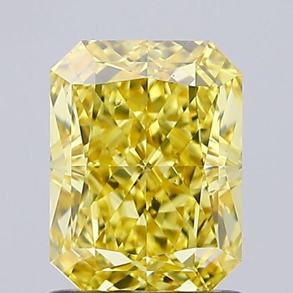 Loose Diamond - RADIANT 1.24ct Fancy Intense Yellow VS2: Loose Diamond - RADIANT 1.24ct Fancy Intense Yellow VS2 Source: This is a real non-mined Diamond that has been grown in a lab Shape: RADIANT Carats: 1.24 Color: Fancy Intense Yellow Certification: NON