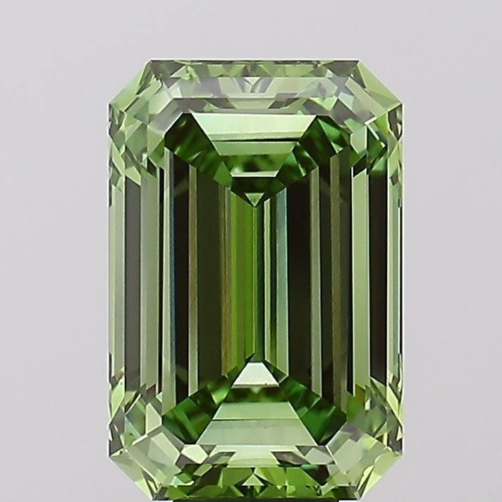 Loose Diamond - EMERALD 10.03ct Fancy Vivid Green VVS2 (1 of 1)