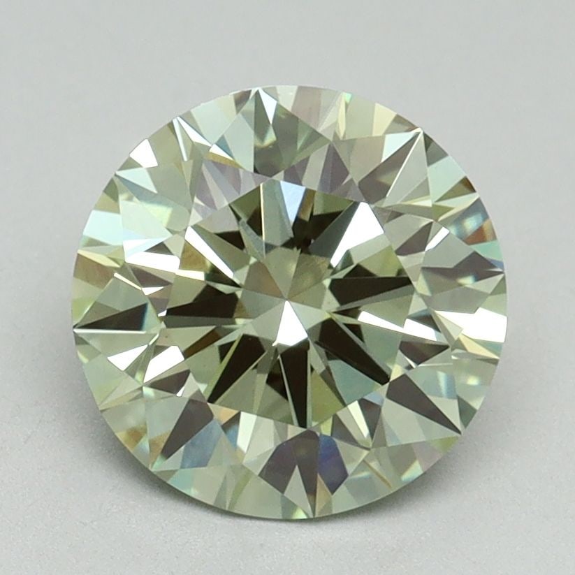 Ideal Loose Diamond - ROUND 2.14ct Fancy Vivid Green VVS2: Ideal Loose Diamond - ROUND 2.14ct Fancy Vivid Green VVS2 Source: This is a real non-mined Diamond that has been grown in a lab Shape: ROUND Carats: 2.14 Color: Fancy Vivid Green Certification: IGI Vi