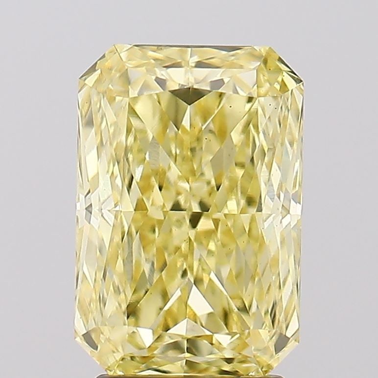 Loose Diamond - RADIANT 3.09ct Fancy Intense Yellow VS1: Loose Diamond - RADIANT 3.09ct Fancy Intense Yellow VS1 Source: This is a real non-mined Diamond that has been grown in a lab Shape: RADIANT Carats: 3.09 Color: Fancy Intense Yellow Certification: IGI