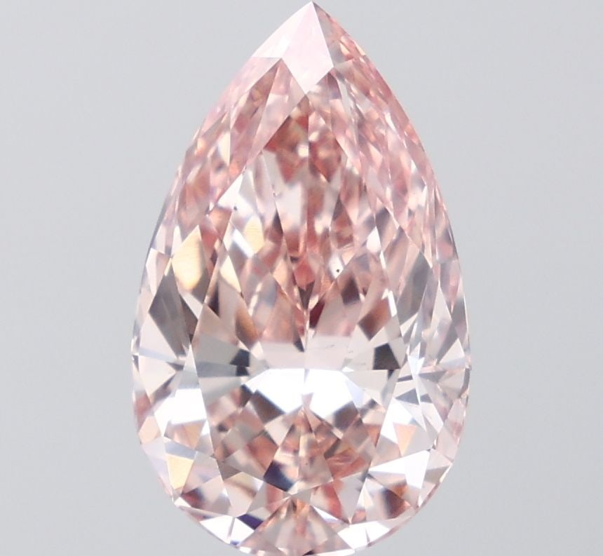 Loose Diamond - PEAR 5.02ct Fancy Intense Brownish Pink VS1 (1 of 1)