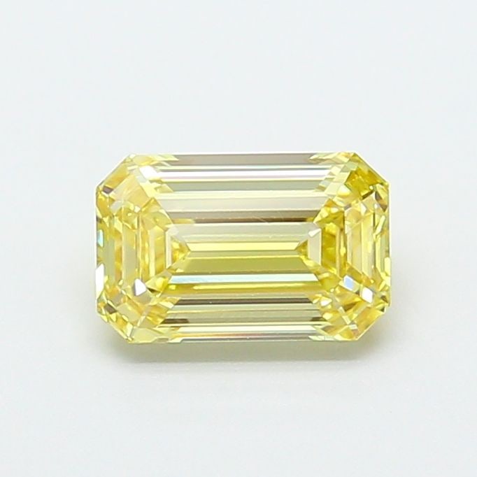 Loose Diamond - EMERALD 1.87ct Fancy Light Yellow VS1: Loose Diamond - EMERALD 1.87ct Fancy Light Yellow VS1 Source: This is a real non-mined Diamond that has been grown in a lab Shape: EMERALD Carats: 1.87 Color: Fancy Light Yellow Certification: IGI PLE