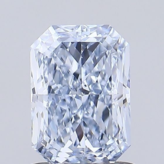 Loose Diamond - RADIANT 1.0ct Fancy Light Blue VS1: Loose Diamond - RADIANT 1.0ct Fancy Light Blue VS1 Source: This is a real non-mined Diamond that has been grown in a lab Shape: RADIANT Carats: 1.0 Color: Fancy Light Blue Certification: IGI Video: