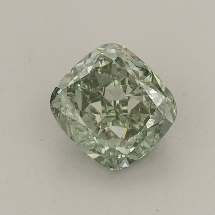 Loose Diamond - CUSHION MODIFIED 0.63ct Fancy Vivid Green VVS2: Loose Diamond - CUSHION MODIFIED 0.63ct Fancy Vivid Green VVS2 Source: This is a real non-mined Diamond that has been grown in a lab Shape: CUSHION MODIFIED Carats: 0.63 Color: Fancy Vivid Green Certi