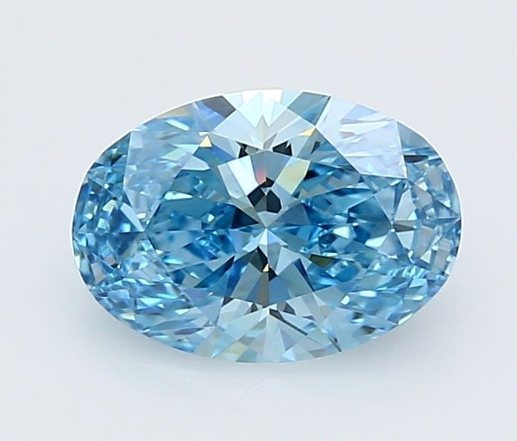 Loose Diamond - OVAL 2.03ct Fancy Vivid Blue VVS1: Loose Diamond - OVAL 2.03ct Fancy Vivid Blue VVS1 Source: This is a real non-mined Diamond that has been grown in a lab Shape: OVAL Carats: 2.03 Color: Fancy Vivid Blue Certification: IGI Video: