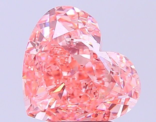 Loose Diamond - HEART 3.1ct Fancy Vivid Pink VS2: Loose Diamond - HEART 3.1ct Fancy Vivid Pink VS2 Source: This is a real non-mined Diamond that has been grown in a lab Shape: HEART Carats: 3.1 Color: Fancy Vivid Pink Certification: IGI Video: