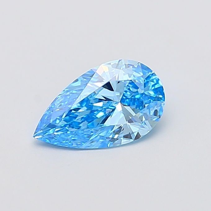 Loose Diamond - PEAR 1.04ct Fancy Vivid Blue VS2: Loose Diamond - PEAR 1.04ct Fancy Vivid Blue VS2 Source: This is a real non-mined Diamond that has been grown in a lab Shape: PEAR Carats: 1.04 Color: Fancy Vivid Blue Certification: IGI Video: