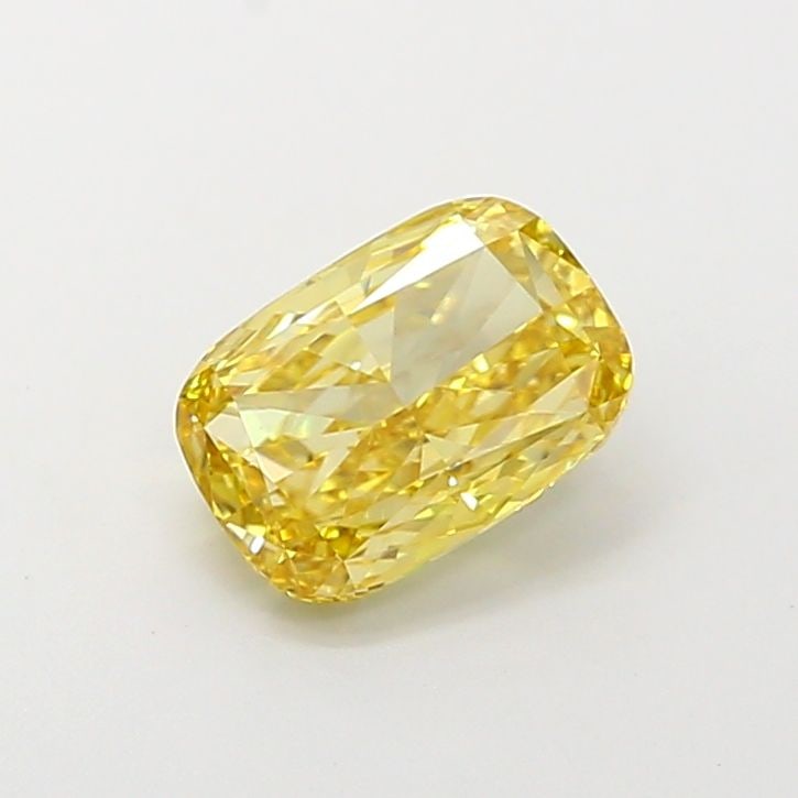 Loose Diamond - CUSHION MODIFIED 1.57ct Fancy Intense Yellow VS1: Loose Diamond - CUSHION MODIFIED 1.57ct Fancy Intense Yellow VS1 Source: This is a real non-mined Diamond that has been grown in a lab Shape: CUSHION MODIFIED Carats: 1.57 Color: Fancy Intense Yellow 
