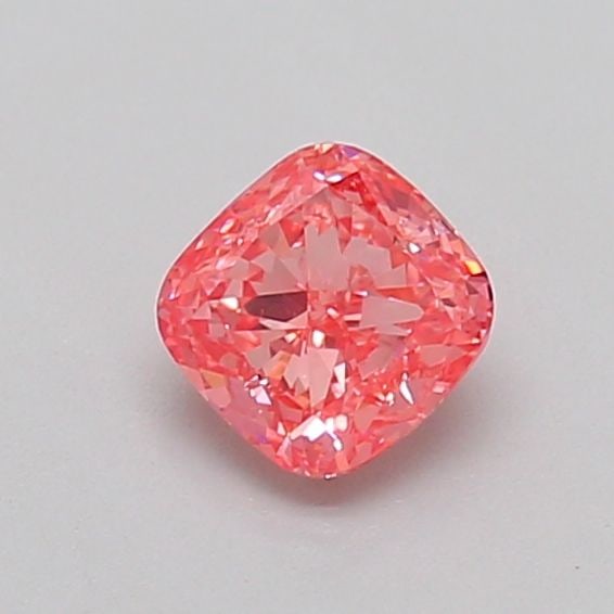 Loose Diamond - CUSHION BRILLIANT 0.5ct Fancy Vivid Pink SI2: Loose Diamond - CUSHION BRILLIANT 0.5ct Fancy Vivid Pink SI2 Source: This is a real non-mined Diamond that has been grown in a lab Shape: CUSHION BRILLIANT Carats: 0.5 Color: Fancy Vivid Pink Certific