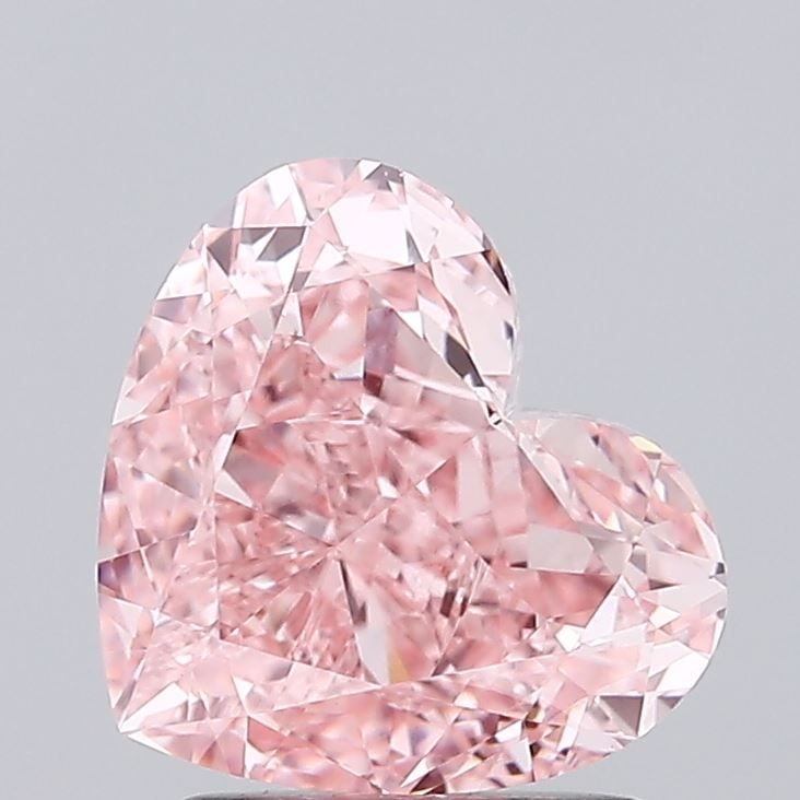 Loose Diamond - HEART 2.24ct Fancy Vivid Pink VS1: Loose Diamond - HEART 2.24ct Fancy Vivid Pink VS1 Source: This is a real non-mined Diamond that has been grown in a lab Shape: HEART Carats: 2.24 Color: Fancy Vivid Pink Certification: IGI Video: