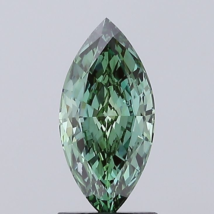 Loose Diamond - MARQUISE 1.4ct Fancy Vivid Green VVS2: Loose Diamond - MARQUISE 1.4ct Fancy Vivid Green VVS2 Source: This is a real non-mined Diamond that has been grown in a lab Shape: MARQUISE Carats: 1.4 Color: Fancy Vivid Green Certification: IGI Vide