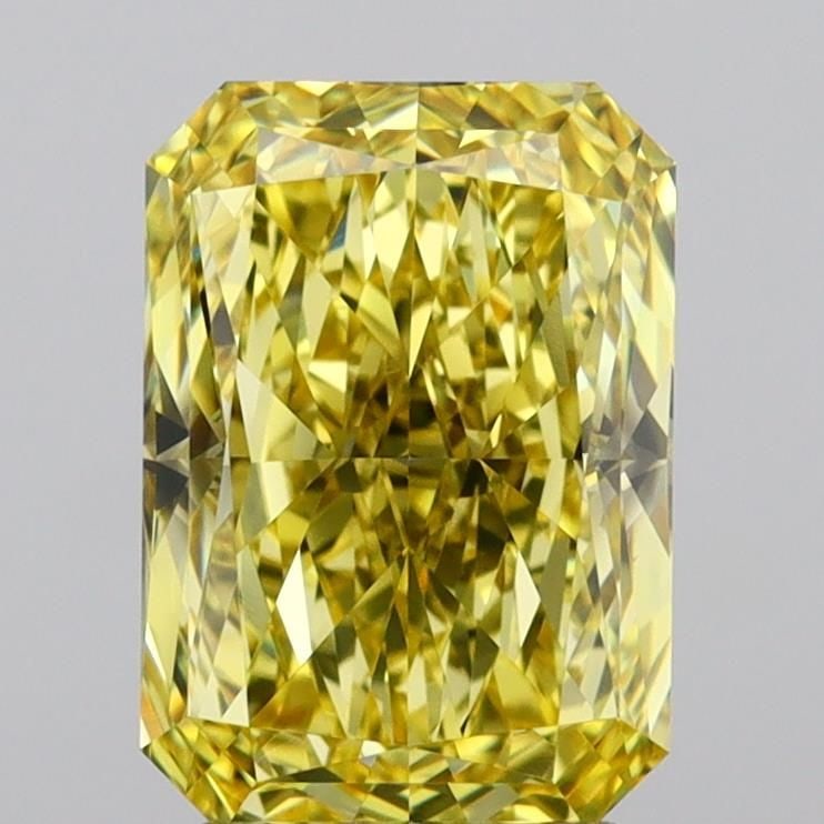 Loose Diamond - RADIANT 3.59ct Fancy Vivid Yellow VVS2: Loose Diamond - RADIANT 3.59ct Fancy Vivid Yellow VVS2 Source: This is a real non-mined Diamond that has been grown in a lab Shape: RADIANT Carats: 3.59 Color: Fancy Vivid Yellow Certification: IGI PL