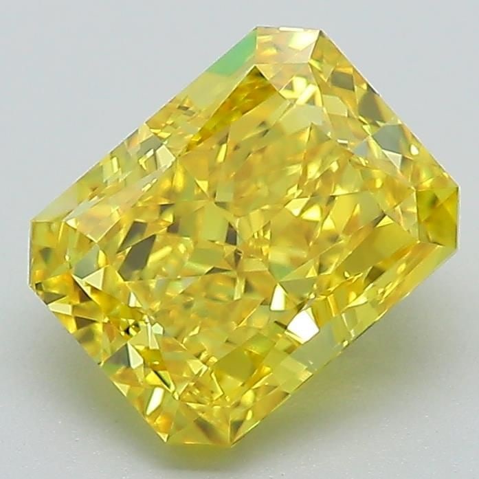 Loose Diamond - RADIANT 2.28ct Fancy Vivid Yellow VS1: Loose Diamond - RADIANT 2.28ct Fancy Vivid Yellow VS1 Source: This is a real non-mined Diamond that has been grown in a lab Shape: RADIANT Carats: 2.28 Color: Fancy Vivid Yellow Certification: IGI Vid