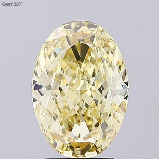 Loose Diamond - OVAL 3.15ct Fancy Intense Yellow VVS2: Loose Diamond - OVAL 3.15ct Fancy Intense Yellow VVS2 Source: This is a real non-mined Diamond that has been grown in a lab Shape: OVAL Carats: 3.15 Color: Fancy Intense Yellow Certification: IGI Vide