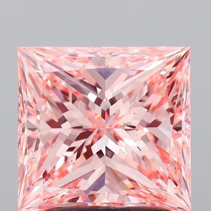 Loose Diamond - PRINCESS 2.08ct Fancy Intense Pink VS2: Loose Diamond - PRINCESS 2.08ct Fancy Intense Pink VS2 Source: This is a real non-mined Diamond that has been grown in a lab Shape: PRINCESS Carats: 2.08 Color: Fancy Intense Pink Certification: IGI V