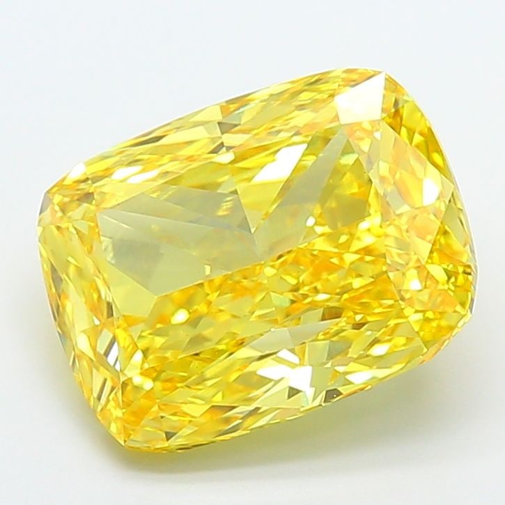 Loose Diamond - CUSHION MODIFIED 7.03ct Fancy Vivid Yellow VS1: Loose Diamond - CUSHION MODIFIED 7.03ct Fancy Vivid Yellow VS1 Source: This is a real non-mined Diamond that has been grown in a lab Shape: CUSHION MODIFIED Carats: 7.03 Color: Fancy Vivid Yellow Cert