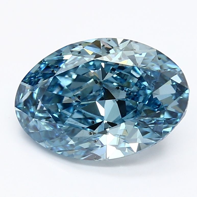 Loose Diamond - OVAL 2.81ct Fancy Vivid Blue SI1: Loose Diamond - OVAL 2.81ct Fancy Vivid Blue SI1 Source: This is a real non-mined Diamond that has been grown in a lab Shape: OVAL Carats: 2.81 Color: Fancy Vivid Blue Certification: IGI Video: